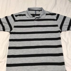 Casual Striped polo style shirt
